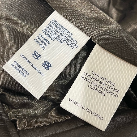 Women’s Tommy Hilfiger Vintage VTG 100% Leather Size 6 Brown Classic Pants - Picture 4 of 10